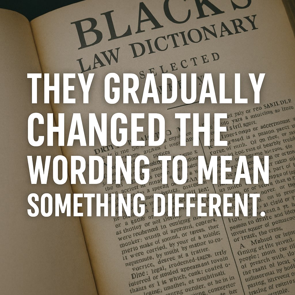 They didn’t take control all at once. They did it one word at a time.

In the 3rd Edition of Black’s Law Dictionary, a “Driver” was defined as:

 “One employed in conducting a coach, carriage, or other vehicle...”

Keyword: Employed. It was a commercial role.

But by the 9th