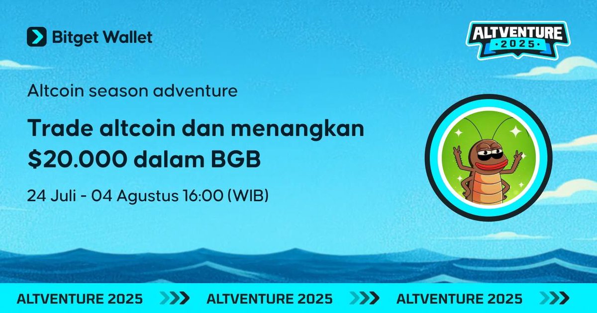 🎉 Petualangan Musim Altcoin bersama Bitget Wallet dimulai! 🎉

<a href="/BitgetWalletID/">Bitget Wallet Indonesia 🇮🇩</a> x <a href="/KOKOK_IDN1/">KOKOK IDN</a>

Perdagangkan $KOKOK atau Altcoin lainnya dan menangkan kumpulan hadiah $20.000 dalam $BGB!

&gt; Trade $KOKOK atau Altcoin lainnya dengan volume $100 untuk mendapatkan 1 ticket, Lebih