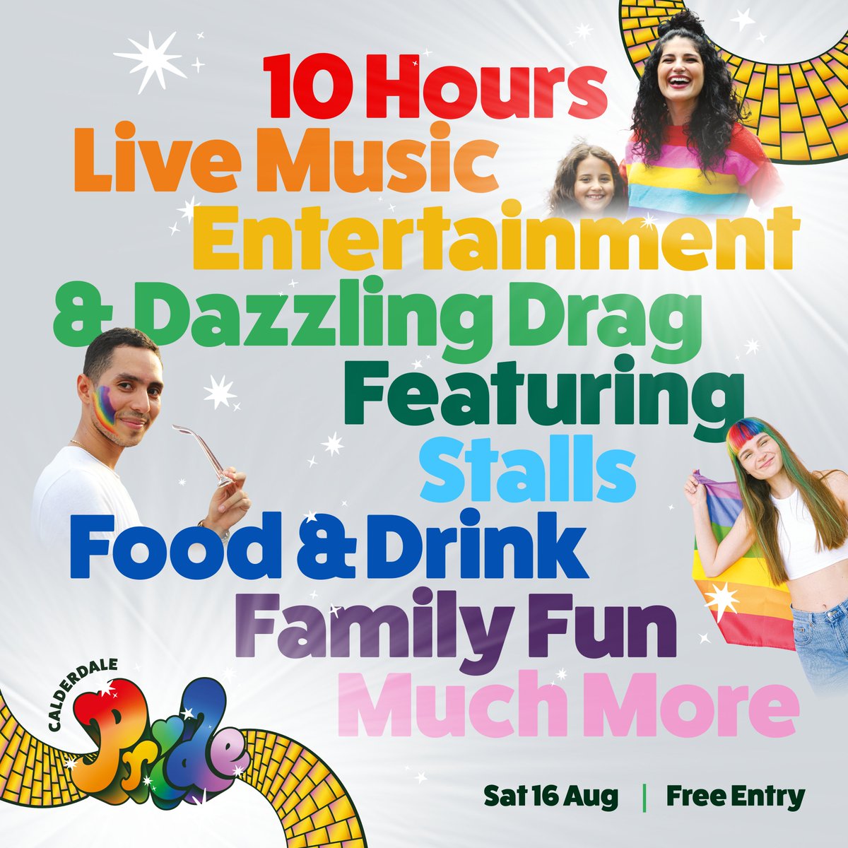 Who’s ready to celebrate PRIDE in Halifax? 🏳️‍🌈✨

Calderdale Pride is BACK for 2025 and it’s set to be bigger, bolder and more fabulous than ever!

🗓️ Saturday 16th August, 12:00 - 22:00 | E Mill Courtyard

🎟️ Free entry, no booking required

👉 deanclough.com/calderdale-pri…