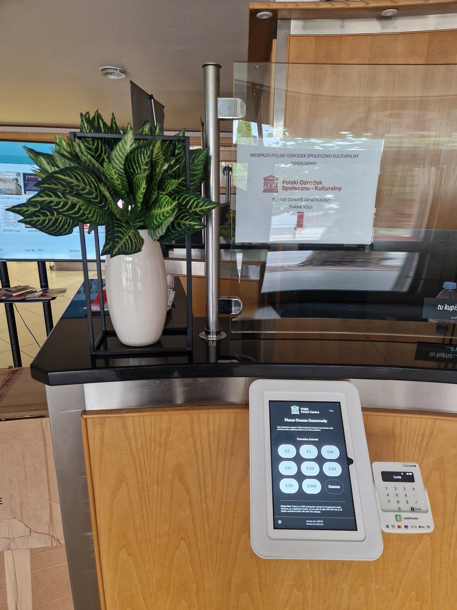 There are two ways you can donate to help Polish Social and Cultural Association carry out the social and cultural activities for which it was created.

In person - using easyDonate Kiosk in the main reception or by using the link: pay.sumup.com/b2c/Q1PKUUWH

We are incredibly