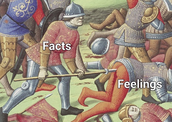 How does one become “appalled” by objective facts?