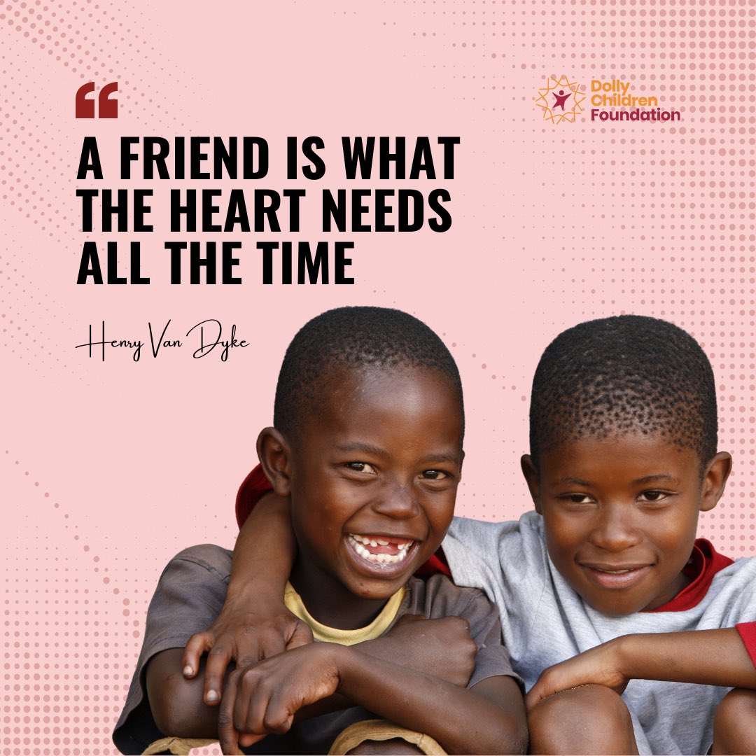 DollyChildren's tweet image. Friendship builds hope. At DCF, we see its power every day, in classrooms, communities, and shared dreams.

Happy International Day of Friendship! 

#FriendshipInAction #DollyChildren #EducationForAll #TogetherWeCan