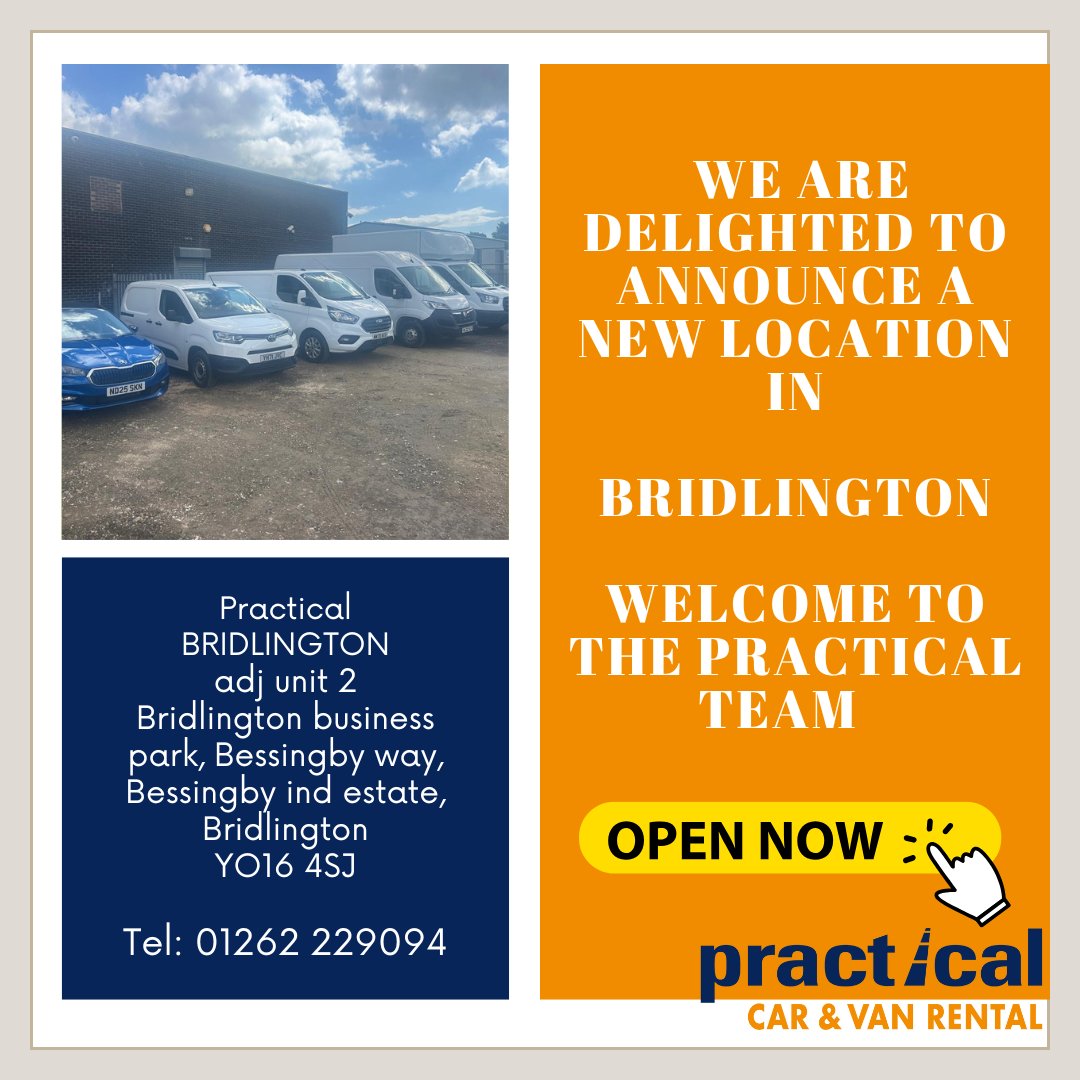 Welcome to the team Practical Bridlington !!! The new fleet is looking great