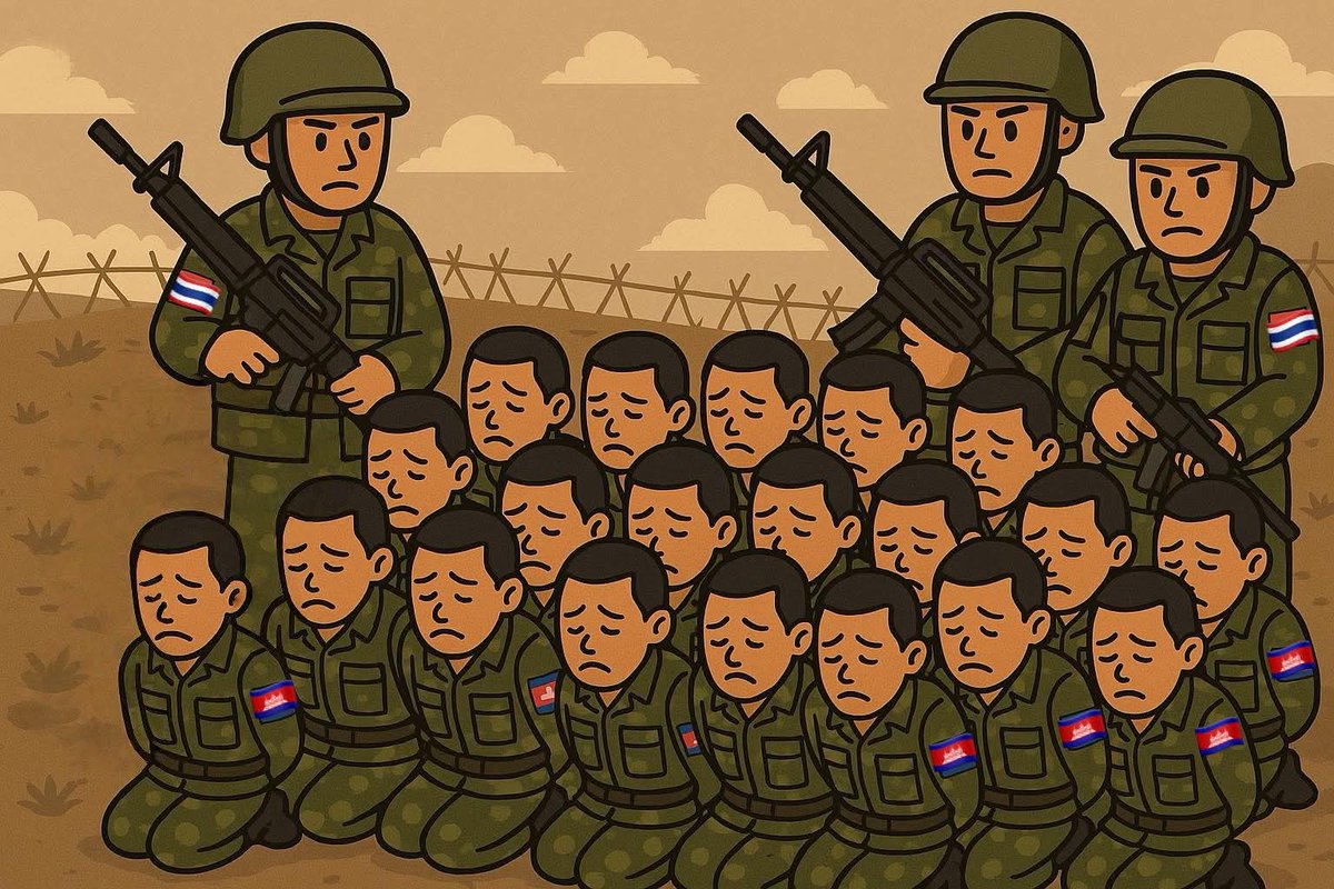 tsrachana_'s tweet image. Thailand has violated the ceasefire agreement by arresting 20 Khmer soldiers (and shooting two others whose conditions remain unknown,whether dead or alive) under the pretense of inviting them to shake hands and take group photos.

Justice for Cambodia 
#ExposeThailandLies