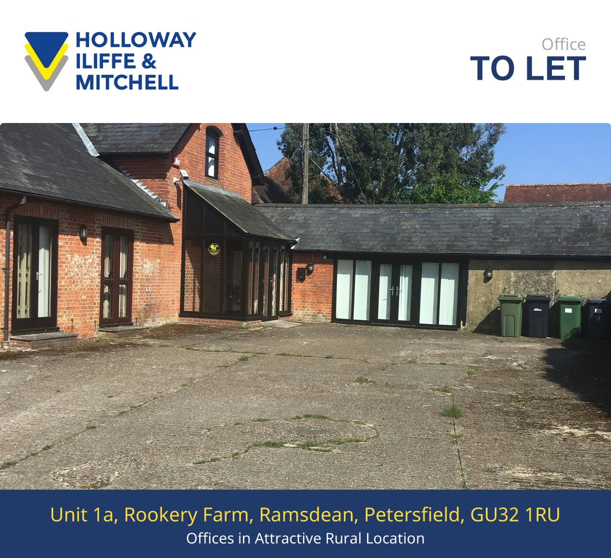 hi-m.co.uk (@solentsurveyors) on Twitter photo OFFICES TO LET - Rural hamlet location just two miles from Petersfield market town. 789 sq.ft. over ground and first floors with staffroom and ample parking. Just £9,000 pa. Contact: stuart@hi-m.co.uk OFFICES TO LET - Rural hamlet location just two miles from Petersfield market town. 789 sq.ft. over ground and first floors with staffroom and ample parking. Just £9,000 pa. Contact: stuart@hi-m.co.uk