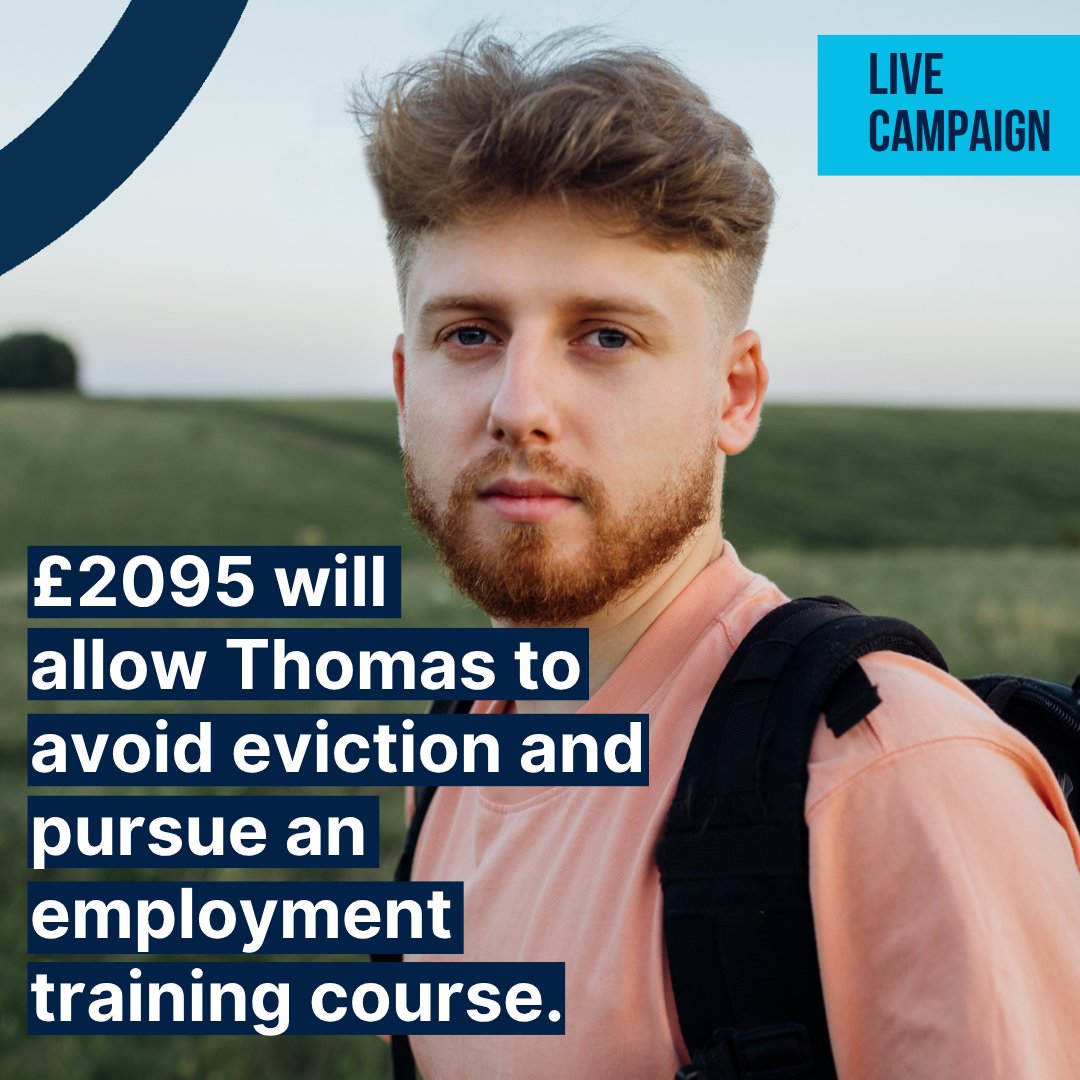 Thomas became unemployed and accrued arrears that threaten him with eviction. He now has a job, but needs training. With funding for the training course, Thomas could put his arrears behind him, and regain stable housing and employment.

Donate to Thomas: app.greaterchange.co.uk/give/