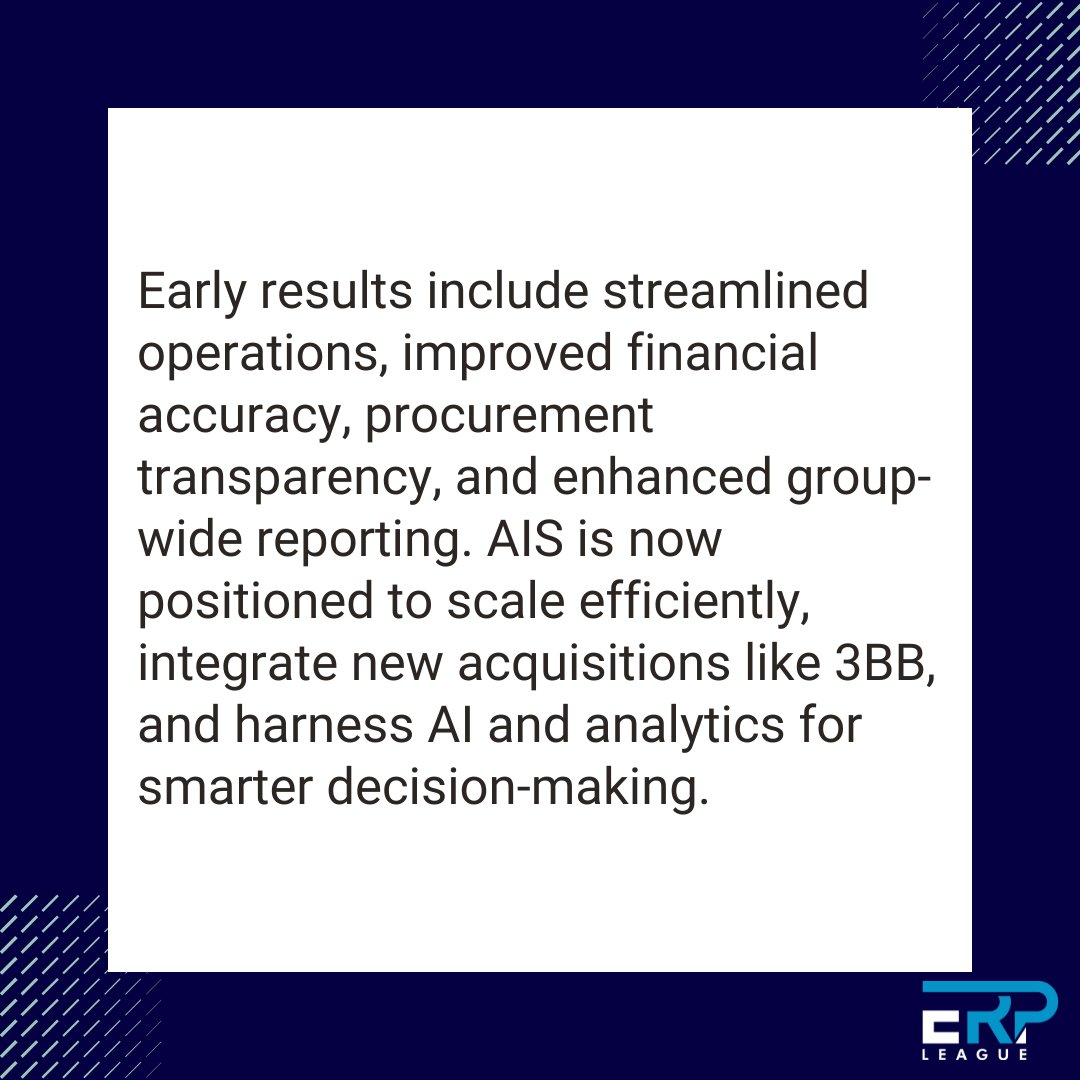 ErpLeague's tweet photo. AIS transforms its digital future with RISE with SAP

#RISEwithSAP #AISDigitalCore #CloudERP #SAPBTP #DigitalTransformation #AIinERP #SAPFiori #EnterpriseInnovation #SmartBusiness #ERP #ERPLeague

Website: https://t.co/yjUnVtl34Q https://t.co/44IGIRv0TW