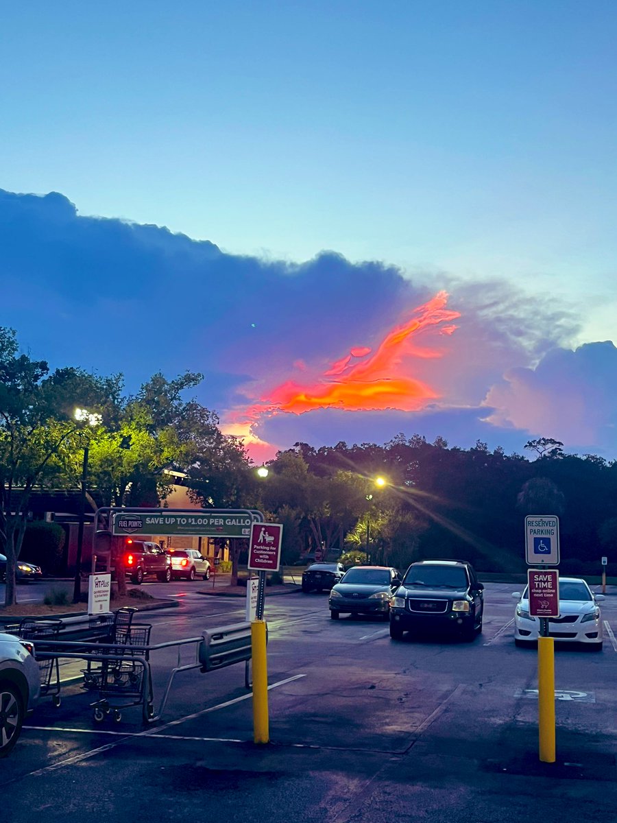 Sky fire sunset 
Mount Pleasant SC USA