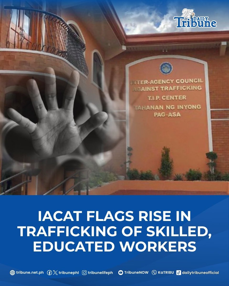 tribunephl's tweet image. “Nagkaroon na po ng shift actually sa vulnerability. So traditionally those who are vulnerable are those who are in the lower economic income bracket…,” said Manalili.

Read more at: tribune.net.ph/2025/07/30/iac…

#DailyTribune #IACAT #trafficking