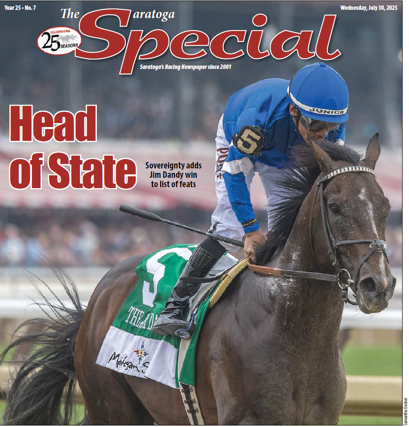 saratogaspecial's tweet photo. Edition No. 7 of The Saratoga Special is here!
🐎 Jim Dandy recap
🌼 Lake George thriller
🐐 Horacio De Paz Stable Tour (featuring Chip the goat)
🗣️ Worth Repeating
🏇 Names of the Day &amp; more

Presented online by Eclipse Thoroughbred Partners.
Read now ➡️ https://t.co/N4aJkRApAz https://t.co/UJ8O6BulLY