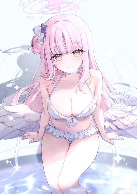 水着ミカ(お団子ありver) #ブルアカ #BlueArchive
