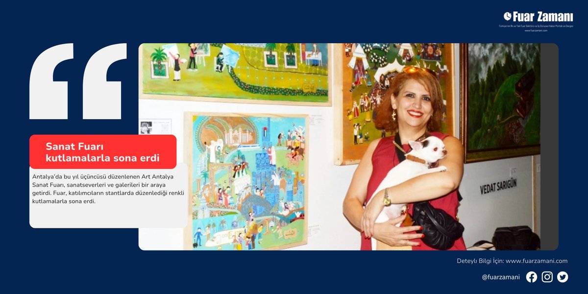 Sanat Fuarı kutlamalarla sona erdi
fuarzamani.com/sanat-fuari-ku…

#fuar #fuarzamanı