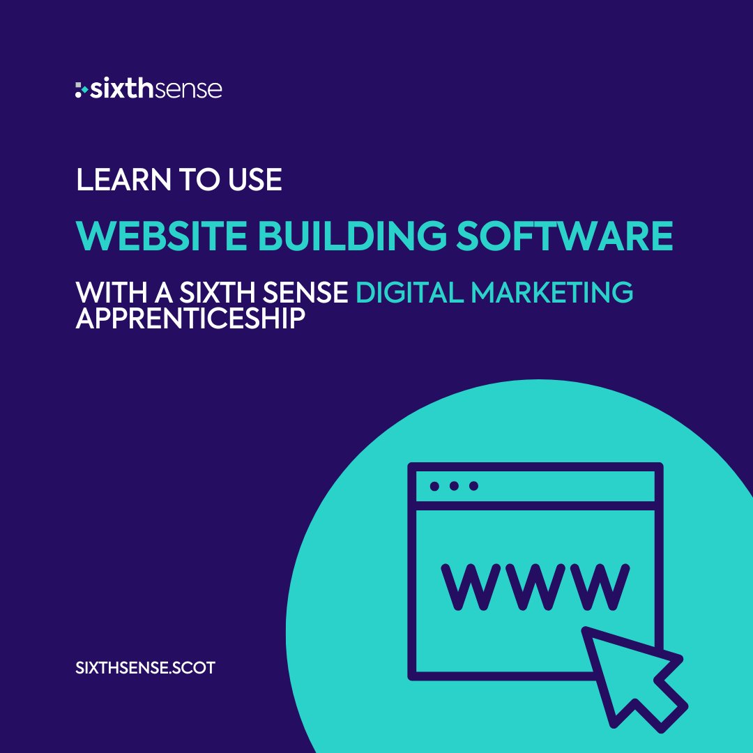 6SenseTraining's tweet image. Want to build websites with WordPress, Wix or Squarespace? 💻
Our fully funded Digital Marketing Apprenticeship includes a Website Software module perfect for social media admins &amp;amp; future marketers.

Based in Scotland? You’re eligible! 🚀
👉 zurl.co/CNuXO