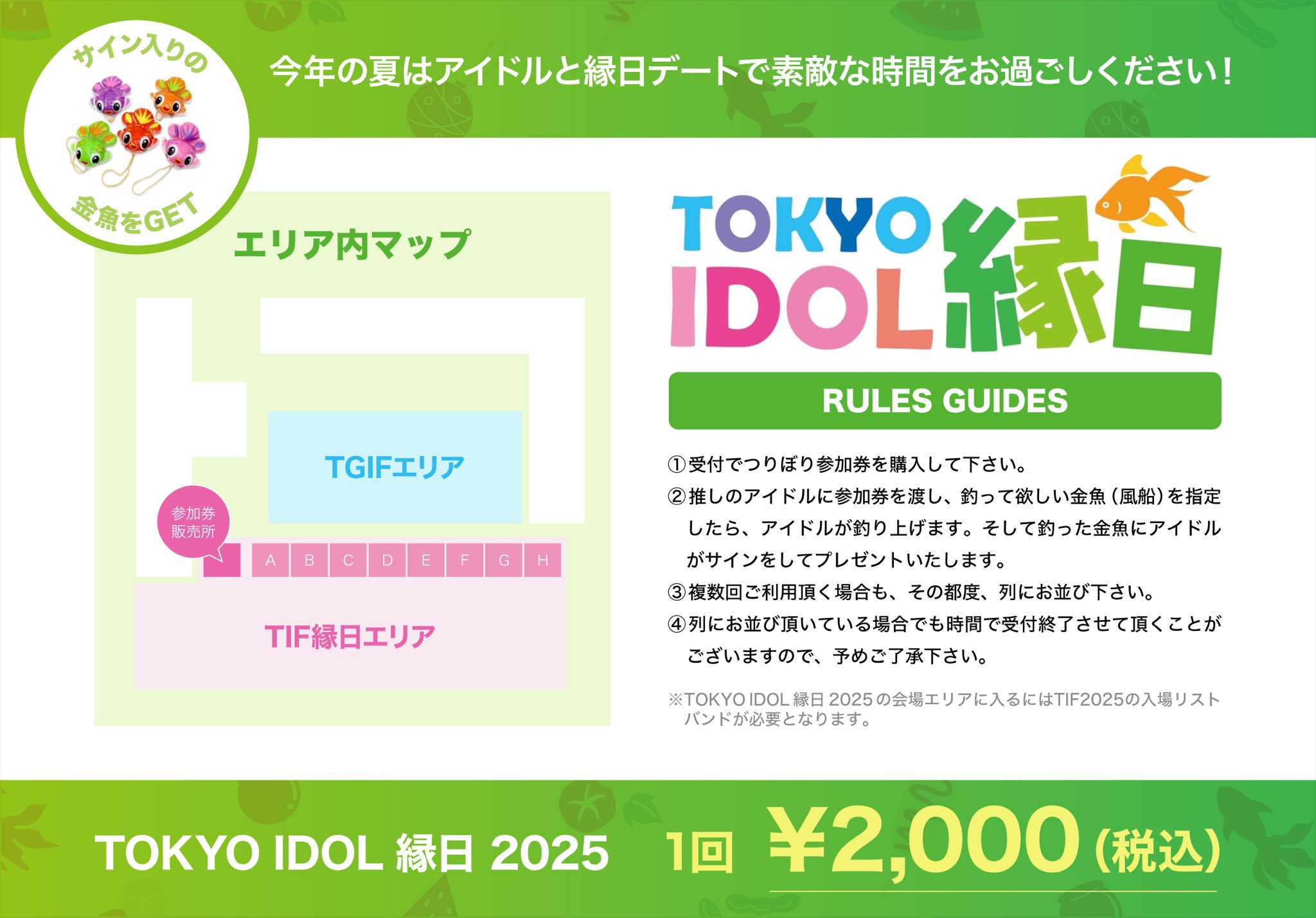 TIF TOKYO IDOL FESTIVAL 2025 ラバーバンド3日間通券 TIF TOKYO IDOL FESTIVAL 2025 ラバーバンド3日間通券（8/3（日
