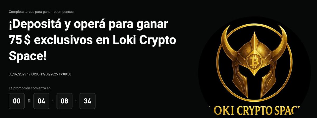 LokiCripto's tweet photo. 🚨 Gana 75 USDT con Loki Crypto Space:

1️⃣ Deposita +100 USDT → Recibes 25 USDT
2️⃣ Opera +10.000 USDT → Recibes 50 USDT
💥 ¡Así de fácil!

🔗 https://t.co/0sjUB9tZRd
🎯 Promo: https://t.co/EJGc6E1LbM
#LokiCrypto #Bitget https://t.co/GBk1ftp3lK