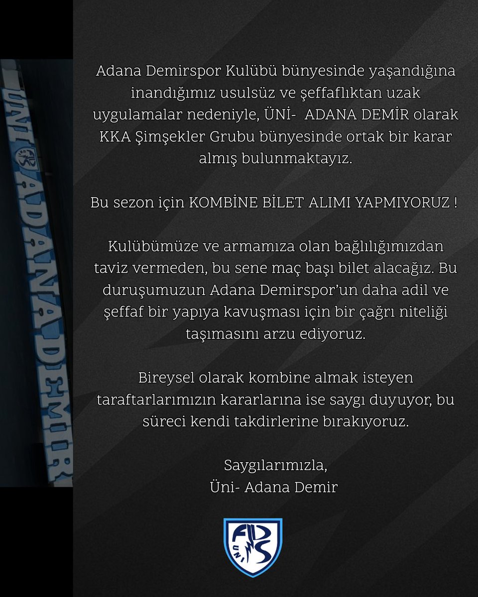 Şimşekler Grubu🤜🏽🤛🏽Üni- Adana Demir