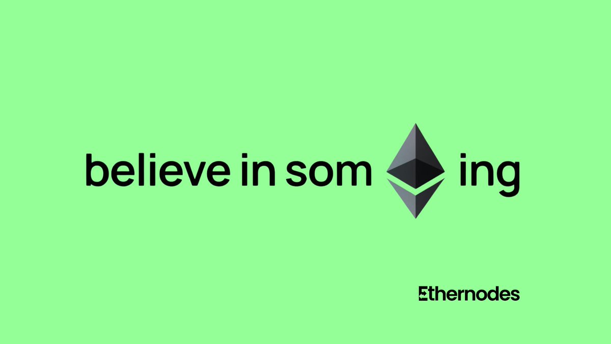 Ethernodes (@alphagrowth_xyz) on Twitter photo believe in somETHing believe in somETHing