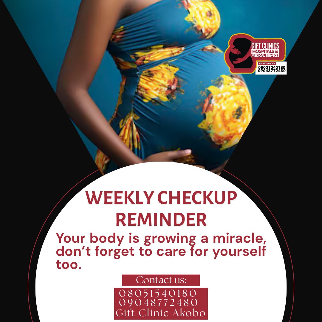 giftclinics's tweet image. Mama, don't skip your checkup, your baby's counting on you.

#regularcheckups  #melodiesofmotherhood #gratitudehour #testimonals #gifthospital #giftclinics #drvictoriaadepoju #pregnancyjourney #healthybabies #safedelivery