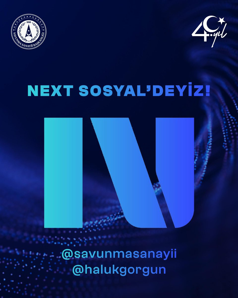 📱 Artık yeni bir adresimiz var: NEXT SOSYAL’de biz de varız! 🚀🇹🇷

🔔 Bundan böyle savunma sanayiimize dair önemli gelişmeleri ve değerlendirmelerimi buradan  paylaşacağım.

Yeni nesil iletişimin bu millî platformunda NEXT Sosyal’de, teknolojiye yön veren fikirleri ve ortak