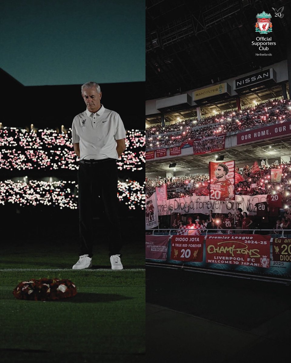 Heartwarming tributes in Japan ♥️

📷 @liverpoolfc / @theanfieldwrap
#olsc #olscnetherlands #olscfamily #liverpoolfc #ynwa #lfcpreseason #diogojota #ianrush