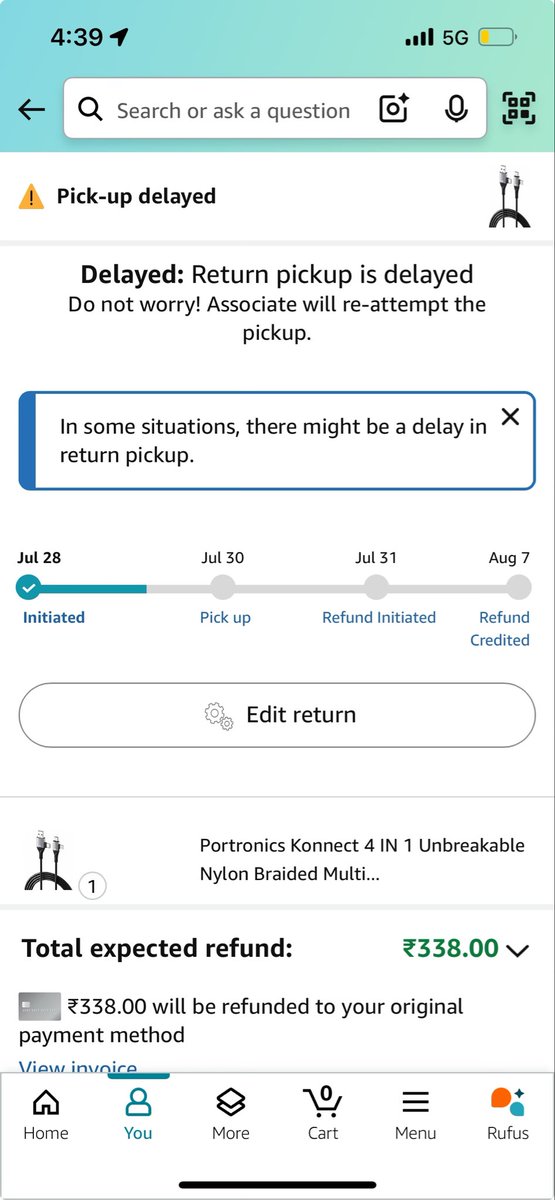 wolf_Rprashant's tweet photo. Its been literally 3 days and my return is not picked. You guys even not giving options to connect CX guy over app. I am tired of this really. Plz do the needful or tomorrow i will be going to consumer complaint. Then you decide you wanna pay me 338 rupees or 3 lacs @AmazonHelp https://t.co/vPDW1H5fDx
