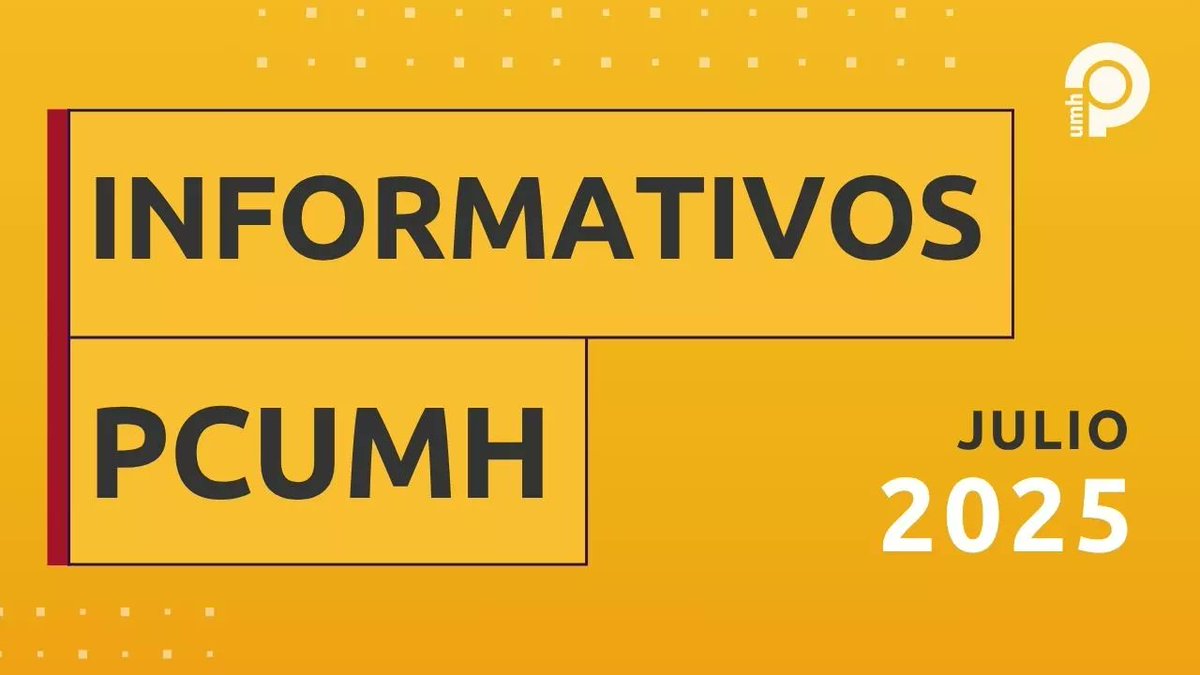 📰 Ya puedes ver el nuevo informativo del Parque Científico UMH, donde te contamos la actualidad del ecosistema innovador y emprendedor de la Universidad Miguel Hernández de Elche

▶️ Dale al play y mantente al día → youtube.com/watch?v=Q0ugXx…