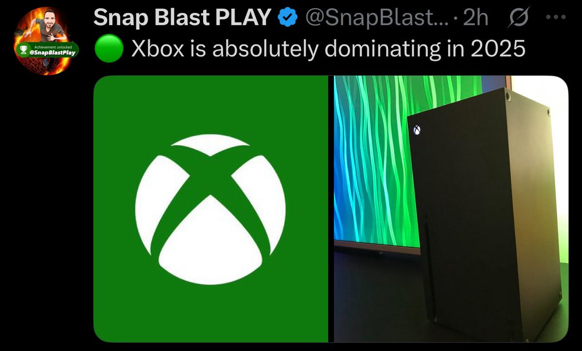 Um.. dominating what? Spending billions on buying half the gaming industry only to be forced by your parent company CEO to put games on your competitor? Sure.. dominating 👍
#xbox