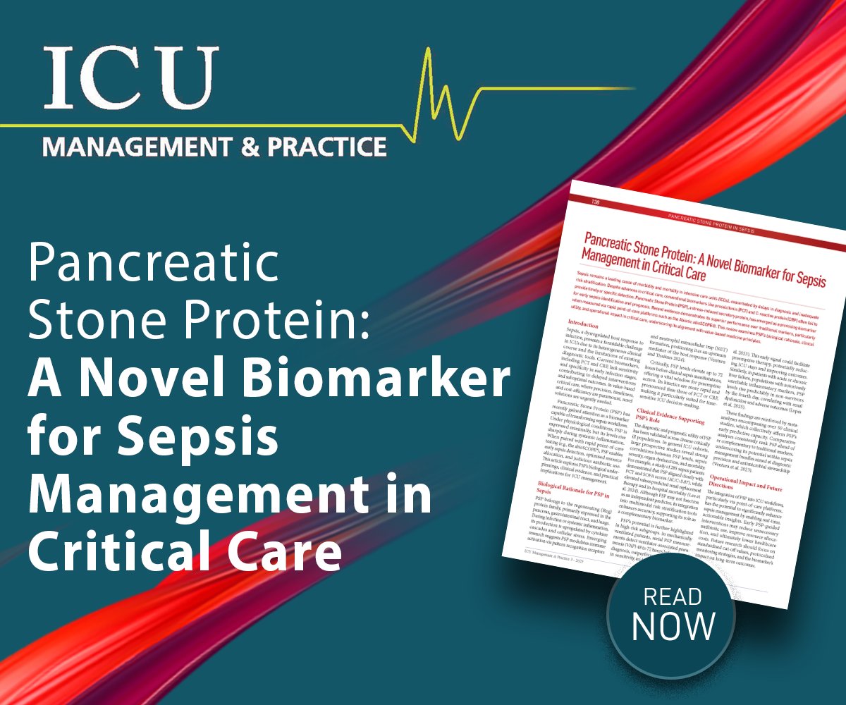 ICU Management (@icu_management) on Twitter photo #Sepsis is a leading cause of mortality in ICUs. Pancreatic Stone Protein outperforms old standards, especially with rapid tools like abioSCOPE®. A game-changer for early detection, prognosis & value-based care <a href="/Abionic_EN/">Abionic_EN</a>. Read here: iii.hm/1wje #Sepsis is a leading cause of mortality in ICUs. Pancreatic Stone Protein outperforms old standards, especially with rapid tools like abioSCOPE®. A game-changer for early detection, prognosis & value-based care <a href="/Abionic_EN/">Abionic_EN</a>. Read here: iii.hm/1wje