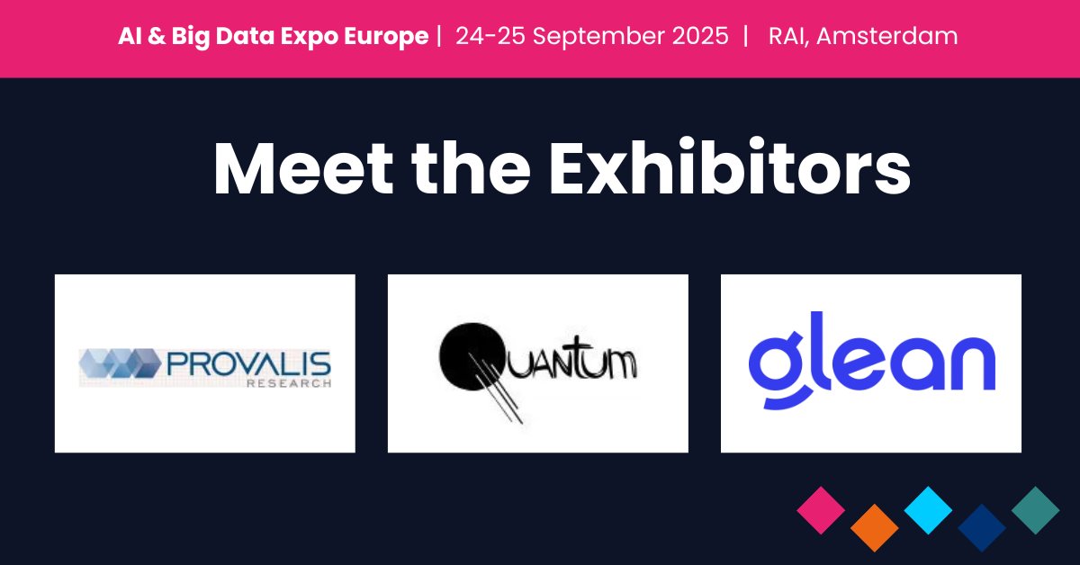 AI & Big Data Expo (@ai_expo) on Twitter photo ๐จ Exhibitor Update | #AIExpoEurope
Technical leaders and engineering teamsโhereโs who youโll meet on the show floor:
๐น <a href="/ProvalisRes/">Provalis Research</a>
๐น Quantum
๐น <a href="/glean/">Glean</a>
๐๏ธ Get your pass here: ai-expo.net/europe/
#AI #MLOps #DevOps #DataArchitecture #CloudInfrastructure #EnterpriseAI ๐จ Exhibitor Update | #AIExpoEurope
Technical leaders and engineering teamsโhereโs who youโll meet on the show floor:
๐น <a href="/ProvalisRes/">Provalis Research</a>
๐น Quantum
๐น <a href="/glean/">Glean</a>
๐๏ธ Get your pass here: ai-expo.net/europe/
#AI #MLOps #DevOps #DataArchitecture #CloudInfrastructure #EnterpriseAI