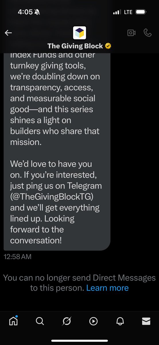 Wendy O (@cryptowendyo) on Twitter photo Hi <a href="/TheGivingBlock/">The Giving Block</a> did you get hacked?
Not sure what is happening on X but people I know, companies I’ve spoken with before and accounts with mutuals are messaging me and others weekly to ask about coming on a podcast and then blocking my ability to send a DM back and want to Hi <a href="/TheGivingBlock/">The Giving Block</a> did you get hacked?
Not sure what is happening on X but people I know, companies I’ve spoken with before and accounts with mutuals are messaging me and others weekly to ask about coming on a podcast and then blocking my ability to send a DM back and want to