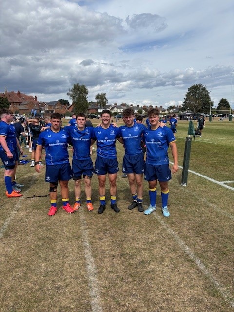 Well done to Rory O’ Brien, Senan Gavin, Mick Smyth, Niall Fallon and Daniel McKenna who represented Leinster Schools U18 and went unbeaten in the RFU Malvern Rugby Festival on 28 July with victories over Bath, Northampton, Yorkshire and The Dragon. Coached by our own Mr Skehan!