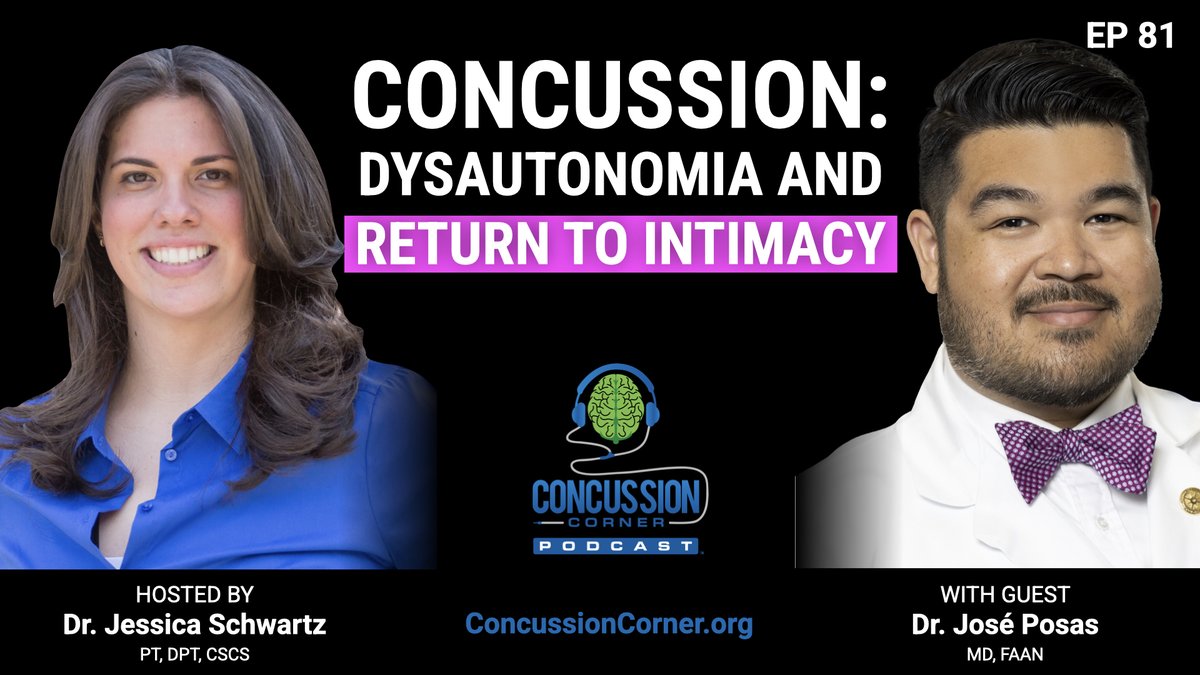 ๐ด๐ปโโ๏ธ๐ง ๐ Jess Schwartz DPT, CSCS ๐ฉ๐ปโโ๏ธ๐ฝ๐พ (@dpt2go) on Twitter photo ๐๐ Release Day for <a href="/ConcussionCornr/">Concussion Corner Academy & Podcast ยฎ</a> Podcast with Dr. Josรฉ Posas MD, FAAN on Intimacy & Concussion, the Role of Dysautonomia, Hormones, & so much more
๐ฃWeโre talking about the real-life impact of brain injury in the bedroom, in relationships, and in the nervous system. Dr. ๐๐ Release Day for <a href="/ConcussionCornr/">Concussion Corner Academy & Podcast ยฎ</a> Podcast with Dr. Josรฉ Posas MD, FAAN on Intimacy & Concussion, the Role of Dysautonomia, Hormones, & so much more
๐ฃWeโre talking about the real-life impact of brain injury in the bedroom, in relationships, and in the nervous system. Dr.