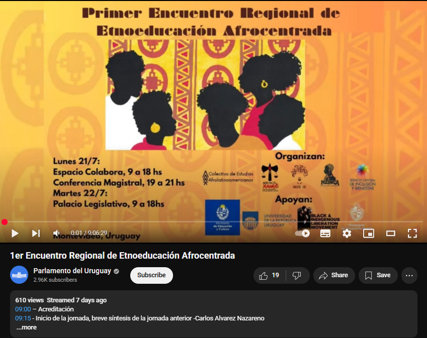 PhDenLogica's tweet photo. El Streaming del "Primer Encuentro Regional de Etnoeducación Afrocentrada" que costó $ 38.430 tiene un total de 610 visualizaciones en 7 días. https://t.co/Ou6BX8lxgN