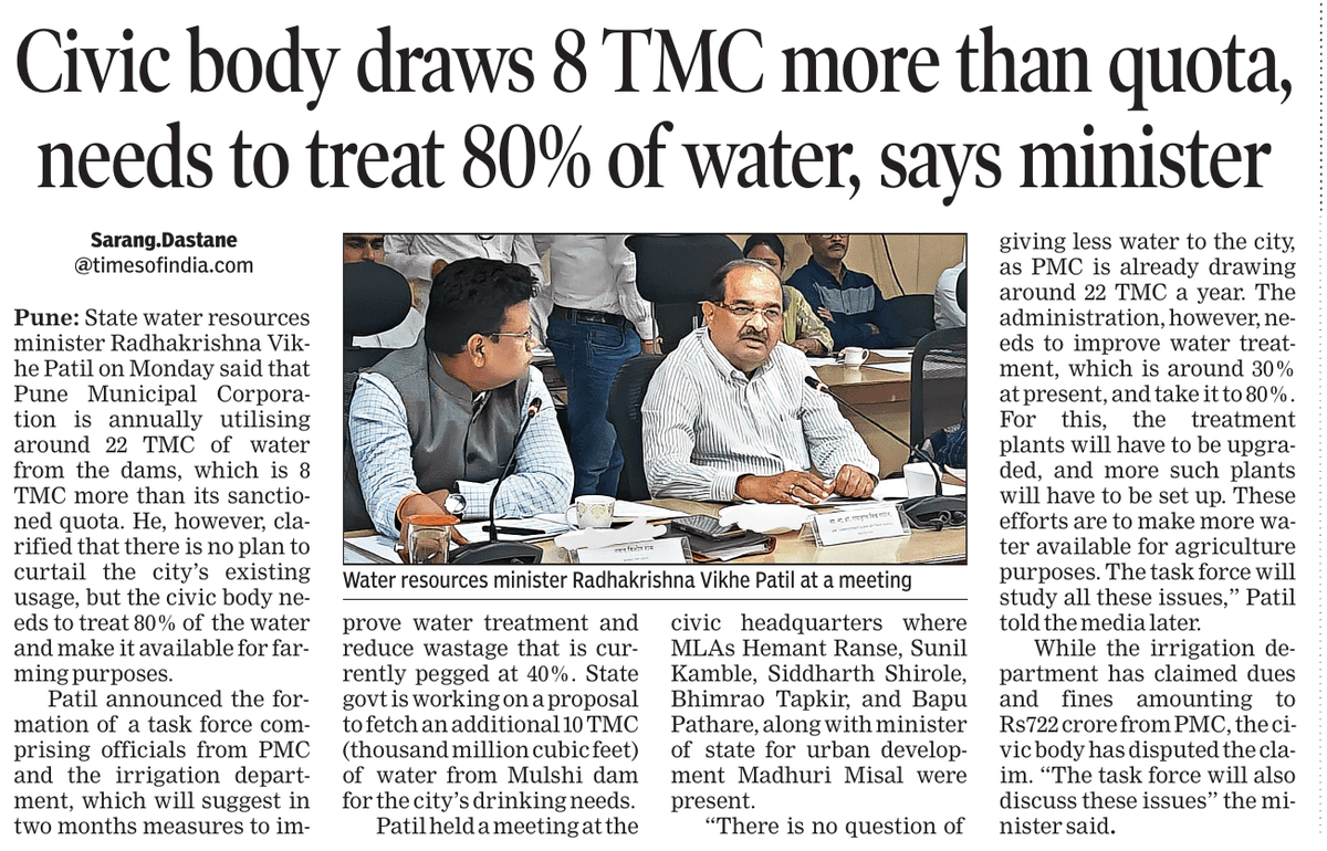 HillsPune's tweet photo. @RVikhePatil @CWCOfficial_GoI
Pune+surrounding areas heavily rely on groundwater (mostly supplied by pvt tankers) all year round.
#UDCPR #TransitOrientedDevelopment
#WaterAffidavits
@RSSorg @BJP4Maharashtra @mieknathshinde @mohol_murlidhar https://t.co/lzFBsFTDlJ