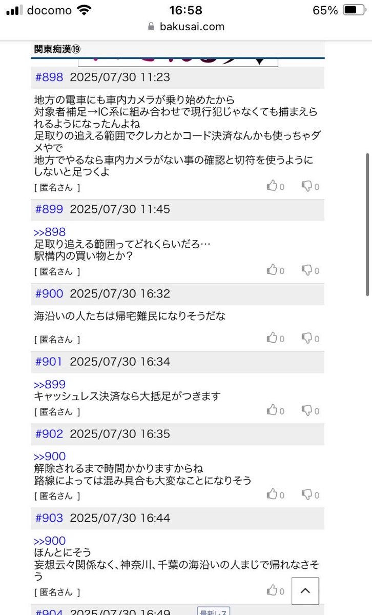 電車内に監視カメラが設置されるようになって焦っている痴漢達