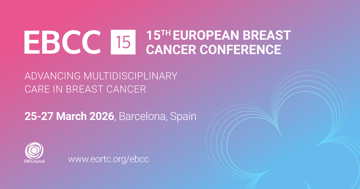 EORTC (@eortc) on Twitter photo 📢 Registration is now open for EBCC-15!
📍 Barcelona | 25–27 March 2026
Join us in shaping the future of multidisciplinary breast cancer care
event.eortc.org/ebcc15/individ…
#EBCC15 #BreastCancer #Oncology #BCSM <a href="/OncoAlert/">OncoAlert</a> <a href="/EORTC_BCG/">EORTC Breast Cancer Group</a> <a href="/EuropaDonnaEUR/">Europa Donna</a> 📢 Registration is now open for EBCC-15!
📍 Barcelona | 25–27 March 2026
Join us in shaping the future of multidisciplinary breast cancer care
event.eortc.org/ebcc15/individ…
#EBCC15 #BreastCancer #Oncology #BCSM <a href="/OncoAlert/">OncoAlert</a> <a href="/EORTC_BCG/">EORTC Breast Cancer Group</a> <a href="/EuropaDonnaEUR/">Europa Donna</a>