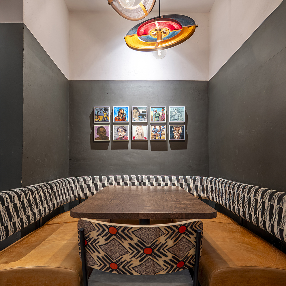 The newly refurbished <a href="/NandosUK/">Nando's</a> at the Brunswick Centre has been reimagined by Fusion dna to have a fiery hot #design inside &amp; a relaxed oasis of a space outside. I was commissioned to #photograph &amp; capture the design of the space &amp; lighting. #ThisIsThePlace #nandos #designer