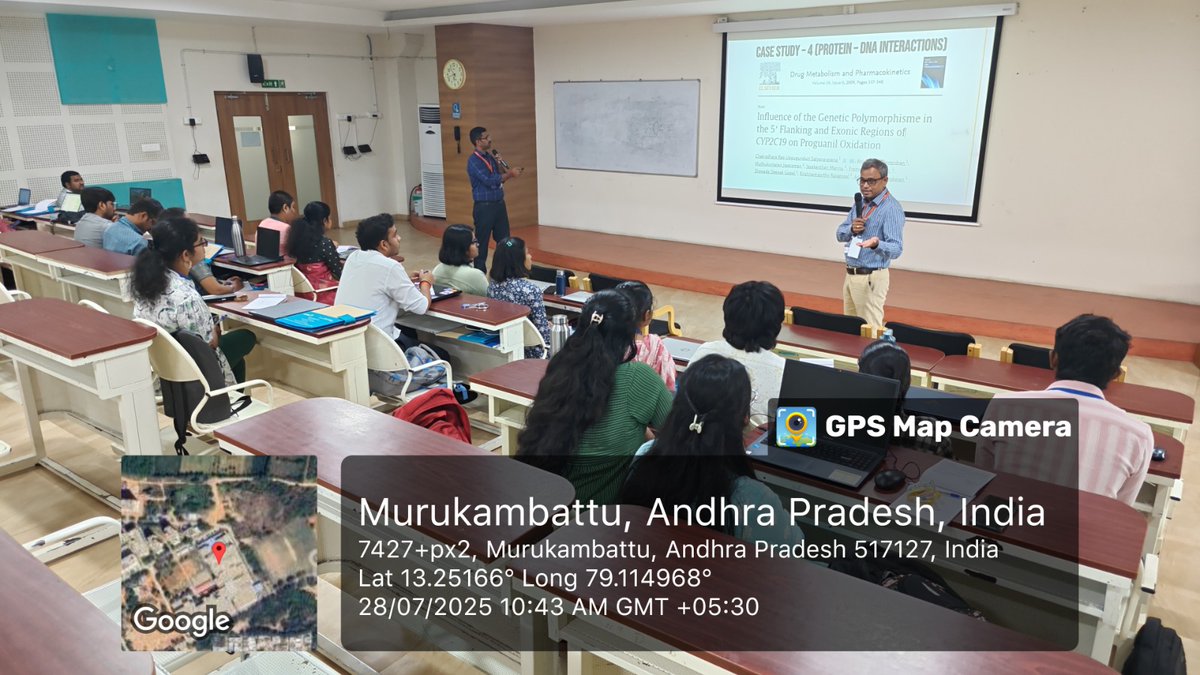 Successfully Concluded: Pharmacogenomics &amp; Bioinformatics Workshop. 
Thrilled to share the successful completion of a highly engaging and interactive workshop on Pharmacogenomics and Bioinformatics! 

 #aimsrchittoor #apollouniversitychittoor