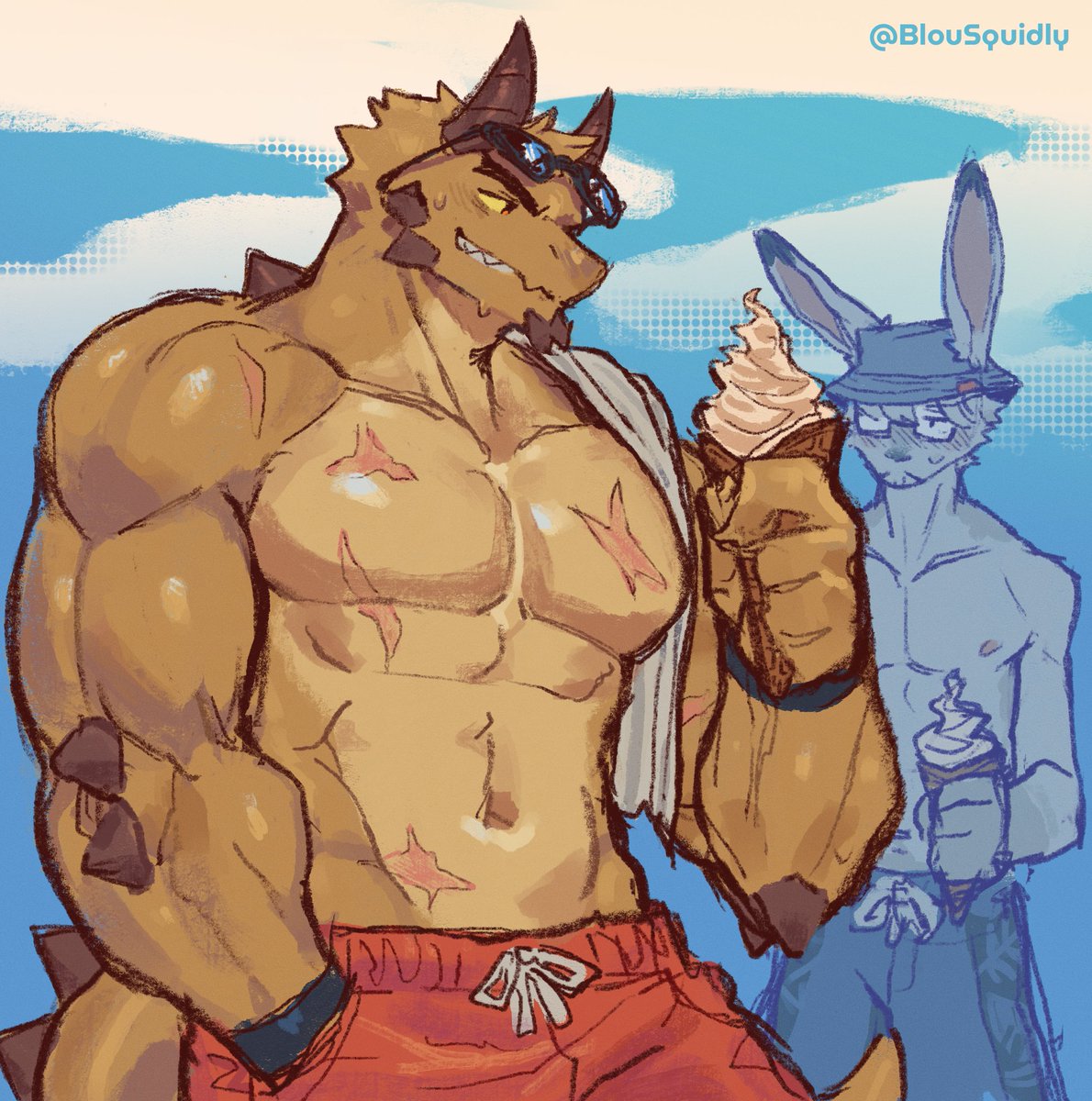 🐰art fight (attack!) for <a href="/FungiDerg/">fungiderg.bsky.social</a>