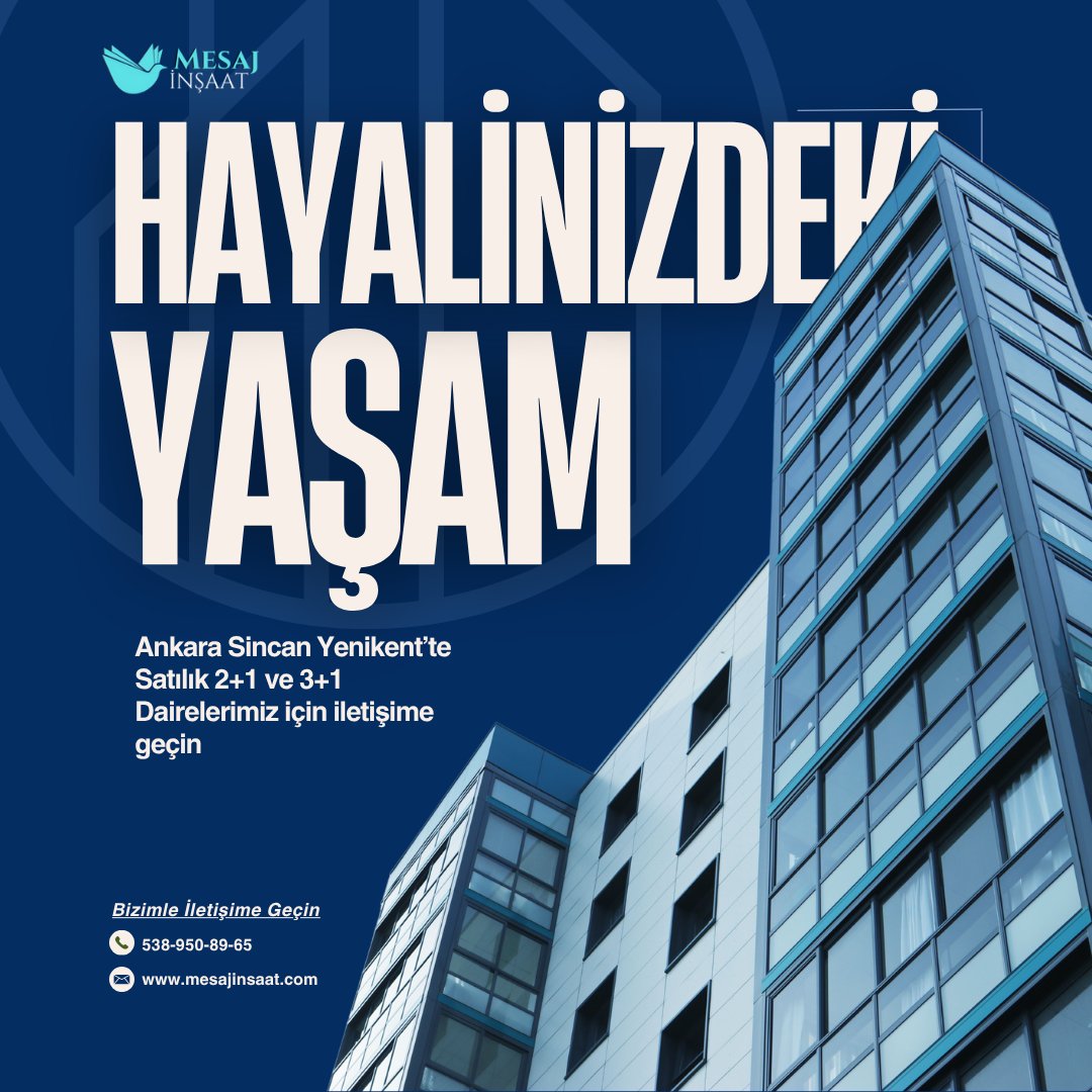 mesajinsaat's tweet photo. Mesaj İnşaat
🏗️ Geleceği birlikte inşa ediyoruz
🧱 Güvenli, estetik ve sağlam yapılar
🔨 Kalite bizim işimiz
#mesajinşaat #proje #inşaatfirması #keşfetkesfet https://t.co/a0HsAMA8ay