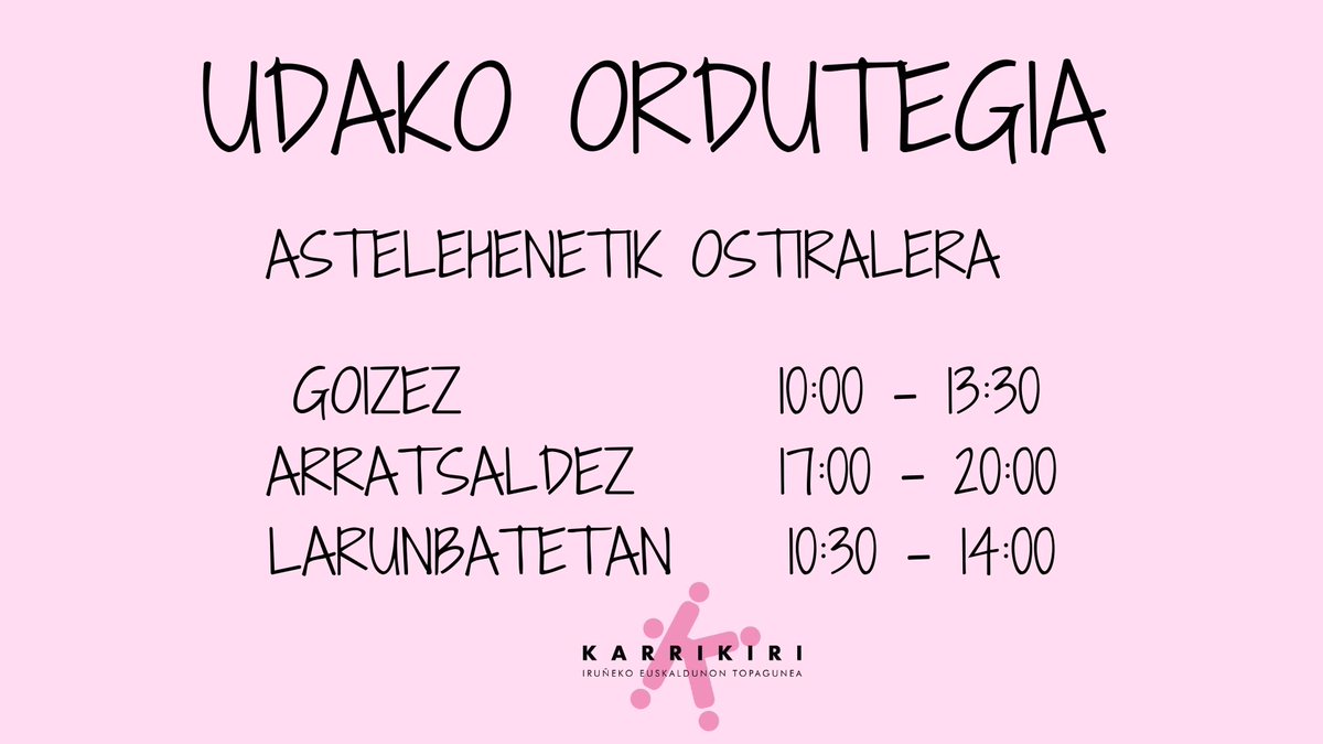 Karrikiri Elkartea eta Denda (@karrikiri) on Twitter photo 