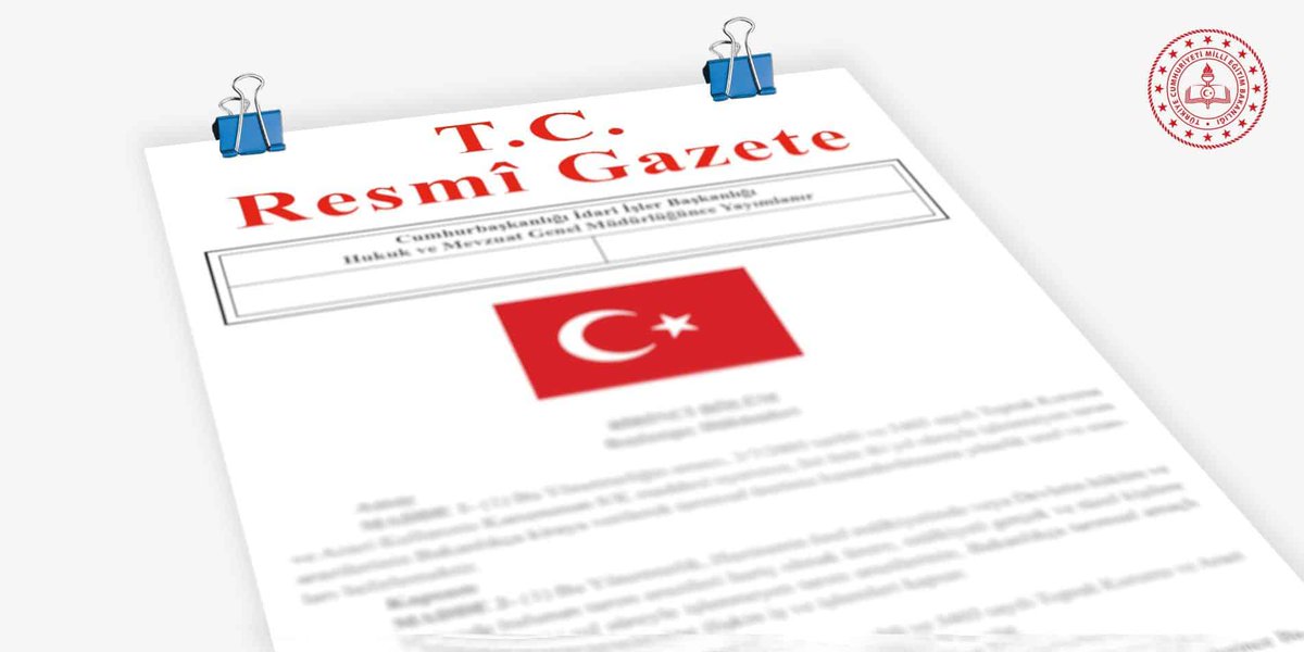 “Millî Eğitim Bakanlığı Ders Kitapları ve Eğitim Araçları Yönetmeliği’nde Değişiklik Yapılmasına Dair Yönetmelik", Resmî Gazete'de Yayımlanarak Yürürlüğe Girdi

👉🏻 meb.ai/Mnp2yO