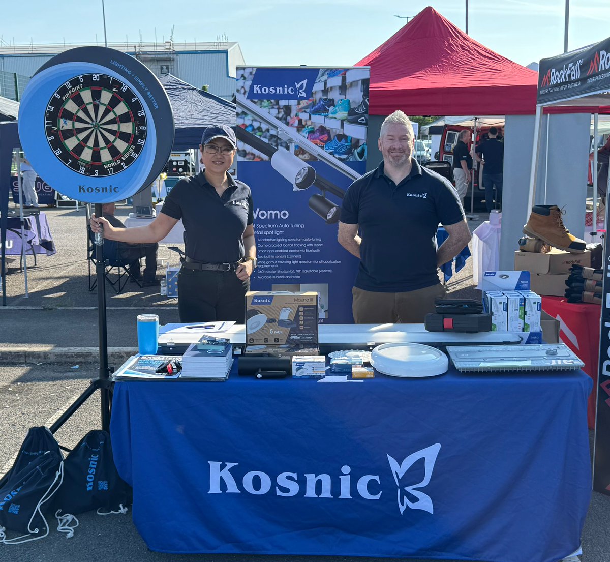 It's finally here, the most awaited part of the year...the Rexel Cardiff Summer Festival and the event is in full swing! 🌟

We have already had a blast this morning and there is still more to come. Come on over and have a chat or even a go at our dart board! 🎯

#KosnicLighting