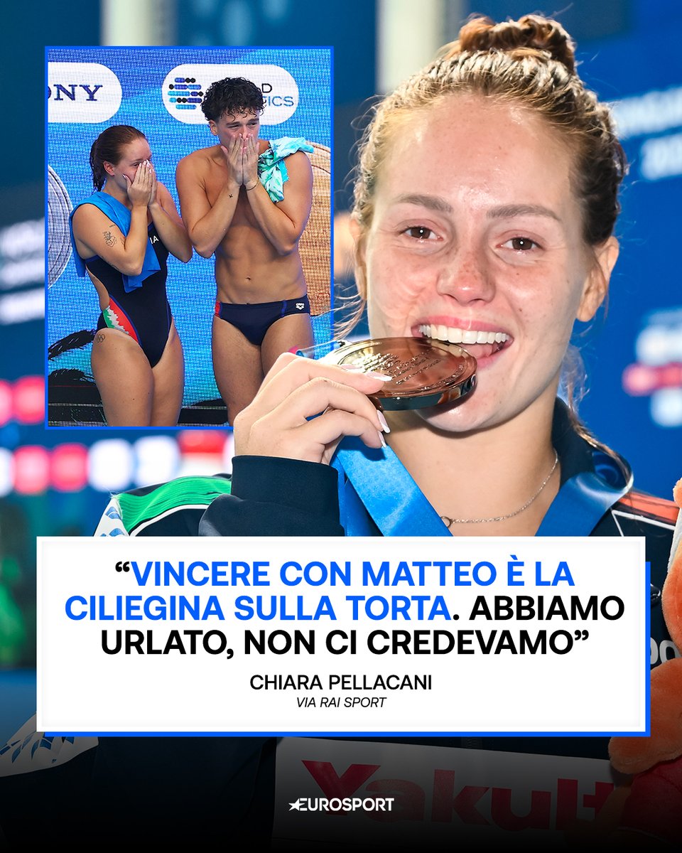"Ci conosciamo da quando siamo piccolissimi e le nostre famiglie sono molto amiche. Abbiamo fatto tante vacanze insieme e ci conosciamo da tantissimo tempo"

Da oggi, anche un oro mondiale da celebrare insieme 😍​🥇​🇮🇹​

#Nuoto #Singapore2025 #AQUASingapore25 #Pellacani #Santoro