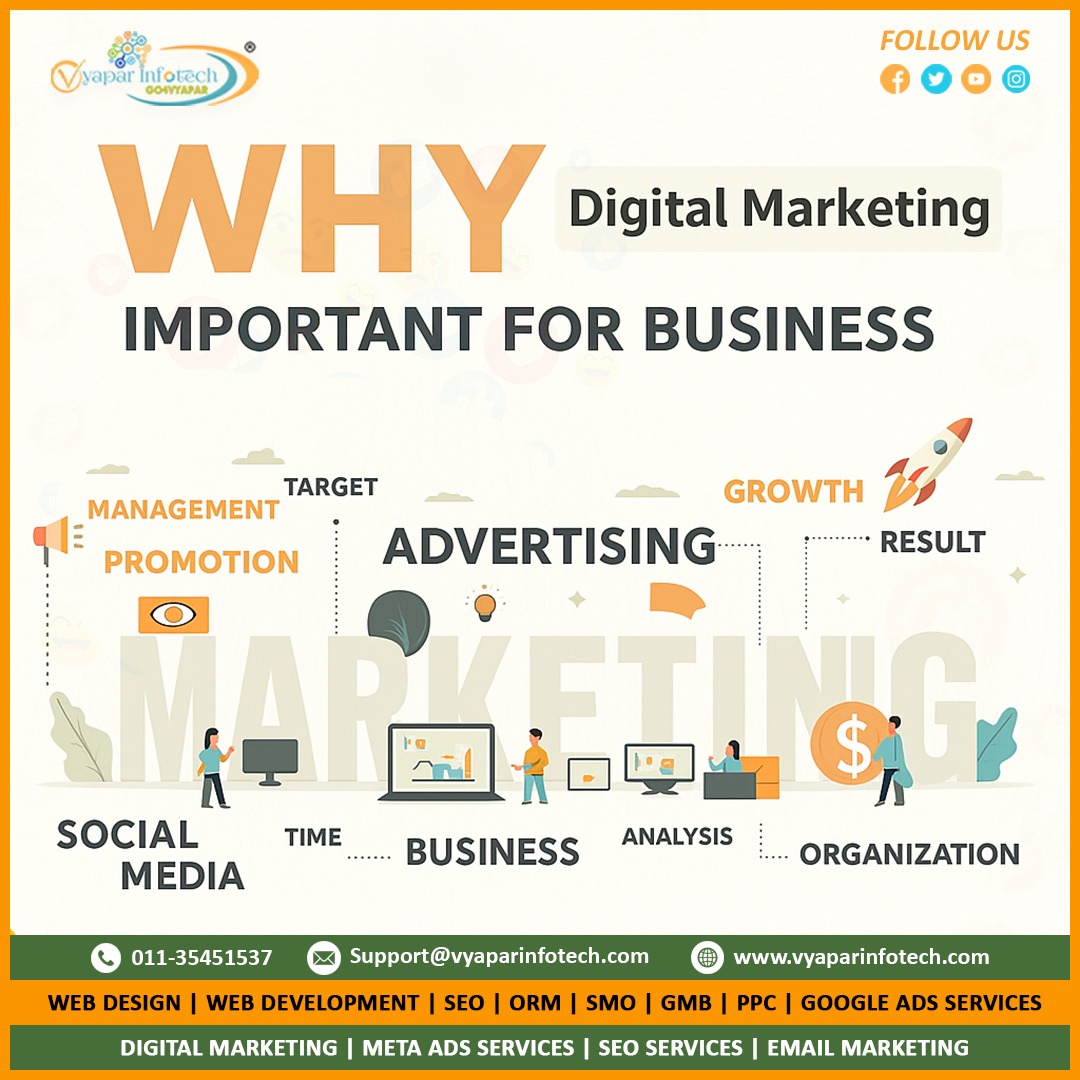 VyaparInfotech's tweet image. Digital marketing is not a trend — it’s a necessity.

SEO | Social Media | Web Design
Let Vyapar Infotech take you to the top.🎯

#GrowWithUs #MarketingThatWorks #VyaparInfotech