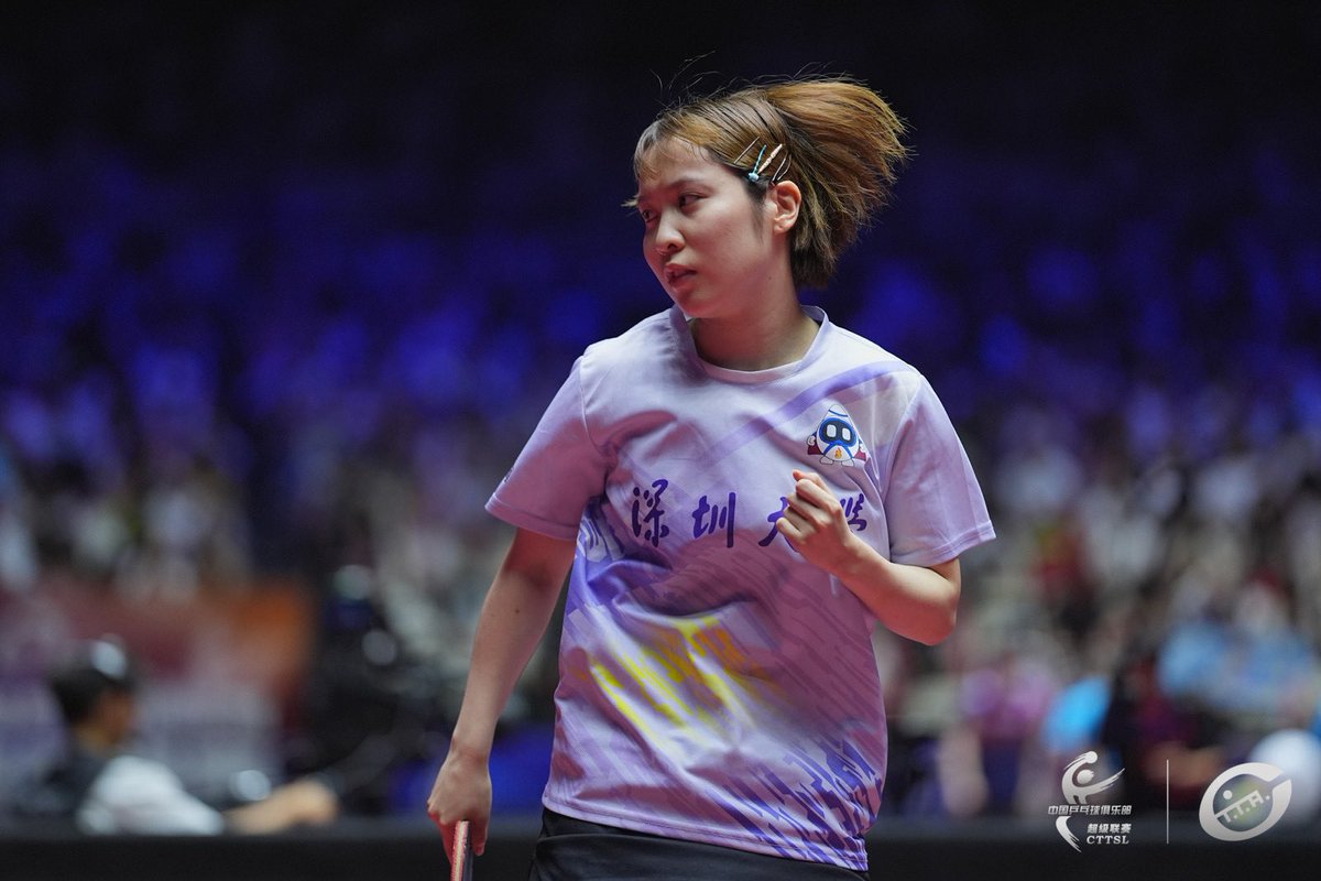 中国超級リーグ第二回🏓
素晴らしいチームで戦うことができ、深圳大学倶楽部に感謝します。次は新疆で。
第二次乒超🏓
感谢深圳大学倶楽部🙏新疆见😊#深圳大学倶楽部　#孙颖莎 #蒯曼 #覃予萱　#平野美宇