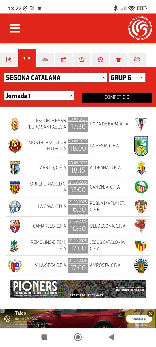 Han publicat els calendaris a la web i han intercanviat Cabrils amb Cambrils 😂 <a href="/FCF_CAT/">Federació Catalana de Futbol</a> <a href="/FutbolCatalunya/">futbolcatalunya.com</a> <a href="/havokcfgava/">Havok - Blog CF Gavà</a> <a href="/somdelhospi/">Cristian García</a> <a href="/jordivilanova4/">Jordi Vilanova</a>