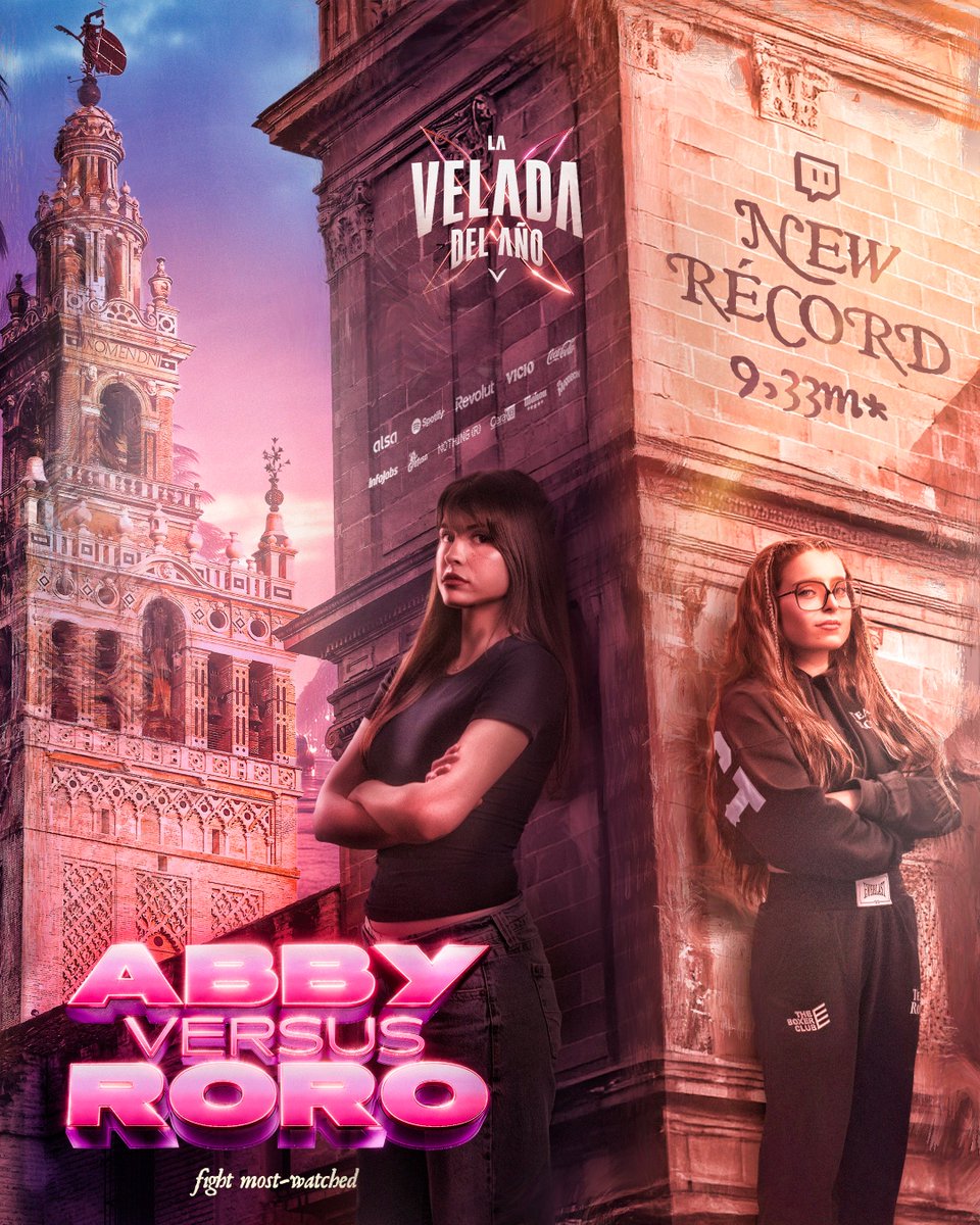 kaerreee's tweet image. Tenía varios bocetos de La Velada que no usé por timings y me daba cosa no mostrar alguno... Así que adapté este para dar las gracias a toda la peñita que fue parte de este récord histórico 🩷