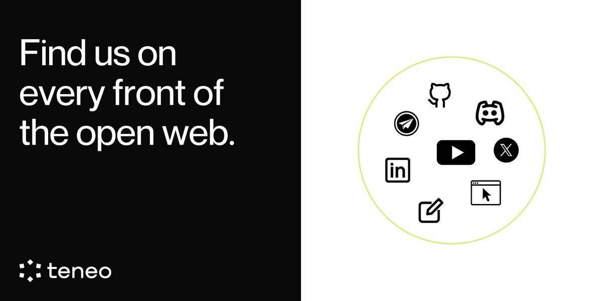 Teneo Protocol (@teneo_protocol) on Twitter photo 🛰️ Looking for Teneo across the web?
We’re live, everywhere that matters:
📖 Learn the why: teneo.gitbook.io/teneo-docs
🌐 Main hub: teneo.pro
📰 Blog drops: teneo.pro/blog
🧵 X: <a href="/teneo_protocol/">Teneo Protocol</a>
📣 Telegram: t.me/teneo_official…
🫂 Discord: 🛰️ Looking for Teneo across the web?
We’re live, everywhere that matters:
📖 Learn the why: teneo.gitbook.io/teneo-docs
🌐 Main hub: teneo.pro
📰 Blog drops: teneo.pro/blog
🧵 X: <a href="/teneo_protocol/">Teneo Protocol</a>
📣 Telegram: t.me/teneo_official…
🫂 Discord: