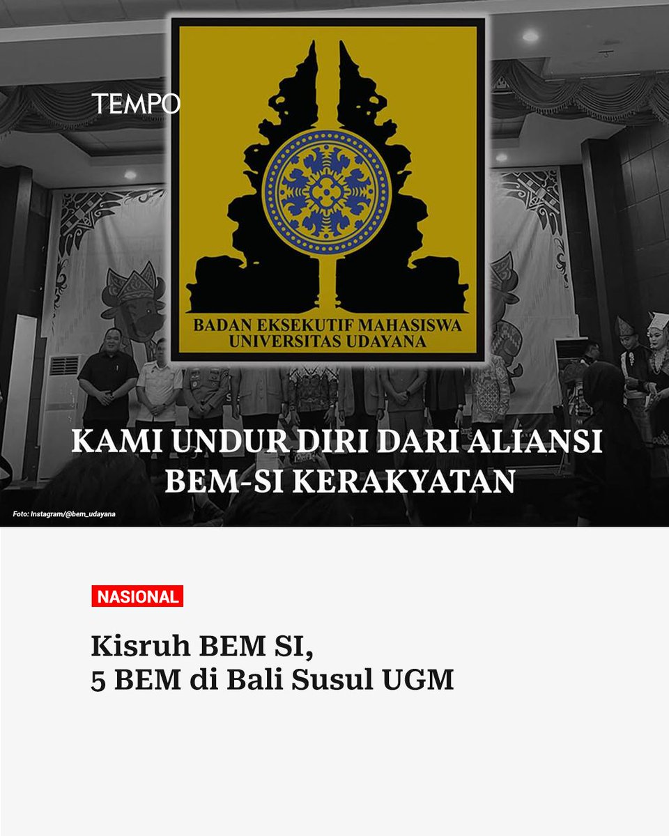 Kendati tak bisa dijerat, tapi aromanya sedemikian menyengat.

Hari - hari ini, yg membungkam mahasiswa bukan represi, melainkan operasi polarisasi - operasi klasik kontra revolusioner yg relatif efektif membunuh semangat perlawanan kolektif thd tiran.

Keterbelahan dan kekacauan